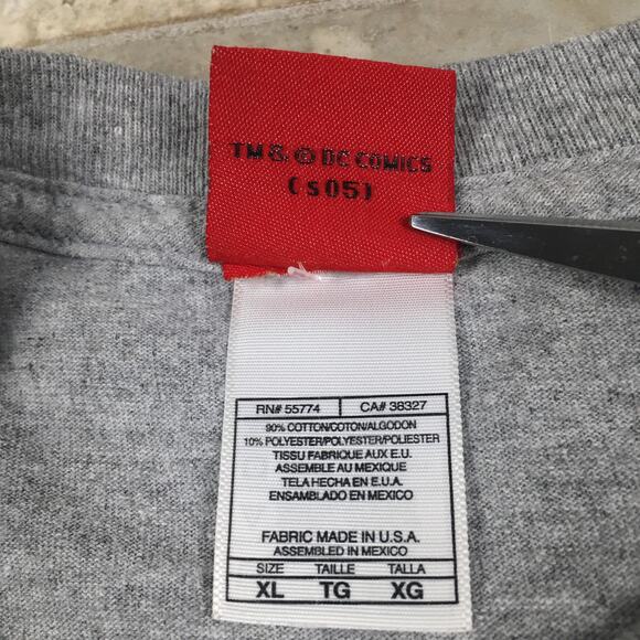 Vintage 2005 Teen Titans Graphic T Shirt Cartoon DC Comics Tee TV Movie Y2K Gray - Picture 7 of 15